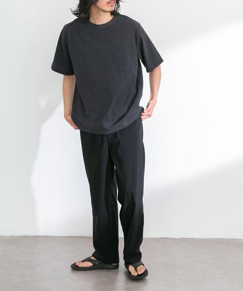 URBAN RESEARCH Sonny Label(アーバンリサーチサニーレーベル)の「『吸水速乾』クイックドライリネンタッチTEE(Tシャツ/カットソー・メンズ・スミクロ/ネイビー/ブルー/ライトグレー・MEDIUM/LARGE)」の6枚目の写真