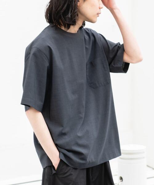 URBAN RESEARCH Sonny Label(アーバンリサーチサニーレーベル)の「『吸水速乾』クイックドライリネンタッチTEE(Tシャツ/カットソー・メンズ・スミクロ/ネイビー/ブルー/ライトグレー・MEDIUM/LARGE)」の8枚目の写真
