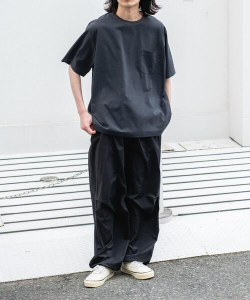 URBAN RESEARCH Sonny Label(アーバンリサーチサニーレーベル)の「『吸水速乾』クイックドライリネンタッチTEE(Tシャツ/カットソー・メンズ・スミクロ/ネイビー/ブルー/ライトグレー・MEDIUM/LARGE)」の9枚目の写真