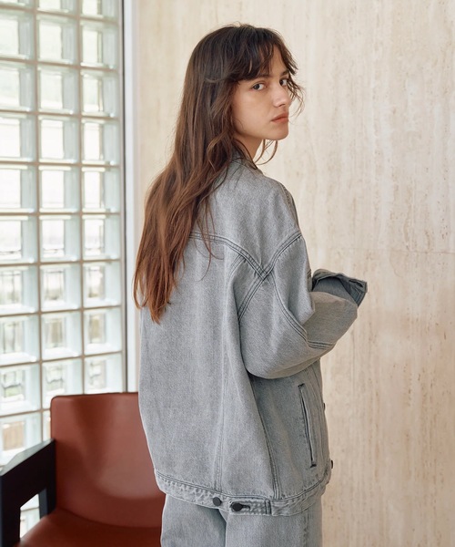 AUTHEN（オーセン）の「【AUTHEN】オーセン/ "TURK" トラッカージャケット BK　(ユニセックス)（デニムジャケット・レディース・ブラック系その他・SMALL/MEDIUM/LARGE）」の7枚目の写真