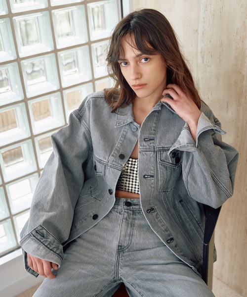 AUTHEN（オーセン）の「【AUTHEN】オーセン/ "TURK" トラッカージャケット BK　(ユニセックス)（デニムジャケット・レディース・ブラック系その他・SMALL/MEDIUM/LARGE）」の6枚目の写真