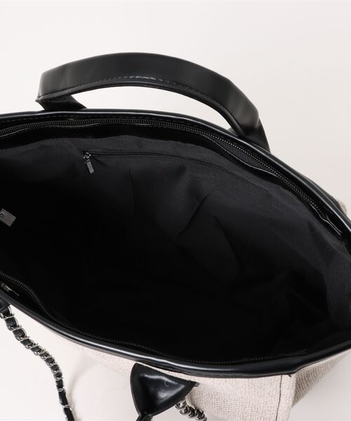 Jasmine Grandiflorum(ジャスミングランディフローラム)の「【Jasmine】チェーントートバッグ(トートバッグ・レディース・ブラック/ブルー/グレー・FREE)」の14枚目の写真