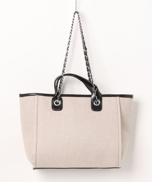 Jasmine Grandiflorum(ジャスミングランディフローラム)の「【Jasmine】チェーントートバッグ(トートバッグ・レディース・ブラック/ブルー/グレー・FREE)」の16枚目の写真