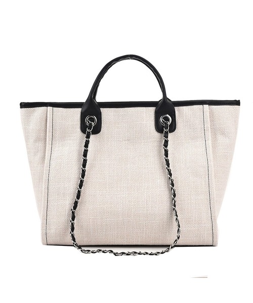 Jasmine Grandiflorum(ジャスミングランディフローラム)の「【Jasmine】チェーントートバッグ(トートバッグ・レディース・ブラック/ブルー/グレー・FREE)」の10枚目の写真