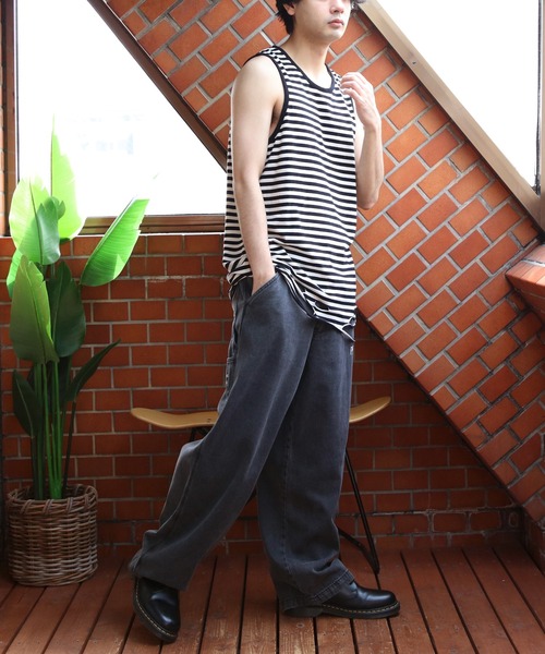 ８(eight)（エイト）の「ダメージ加工タンクトップ（タンクトップ・メンズ・ホワイト系その他/オフホワイト/チャコールグレー/ブラック/グレー系その他・FREE）」の8枚目の写真