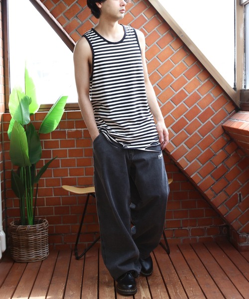 ８(eight)（エイト）の「ダメージ加工タンクトップ（タンクトップ・メンズ・ホワイト系その他/オフホワイト/チャコールグレー/ブラック/グレー系その他・FREE）」の7枚目の写真