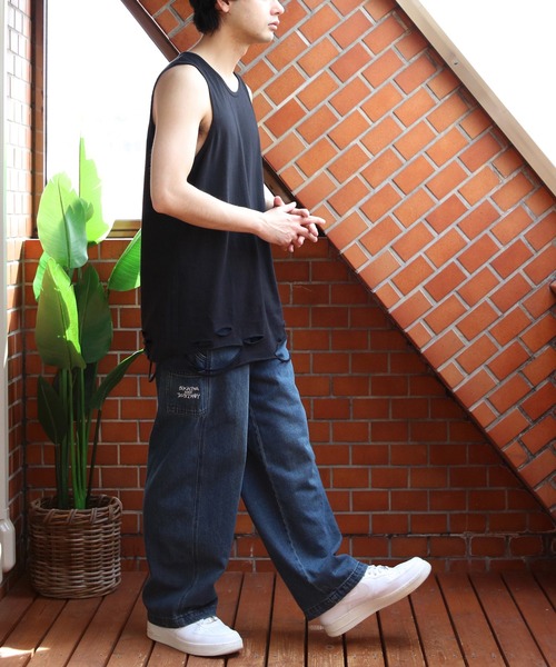 ８(eight)（エイト）の「ダメージ加工タンクトップ（タンクトップ・メンズ・ホワイト系その他/オフホワイト/チャコールグレー/ブラック/グレー系その他・FREE）」の19枚目の写真