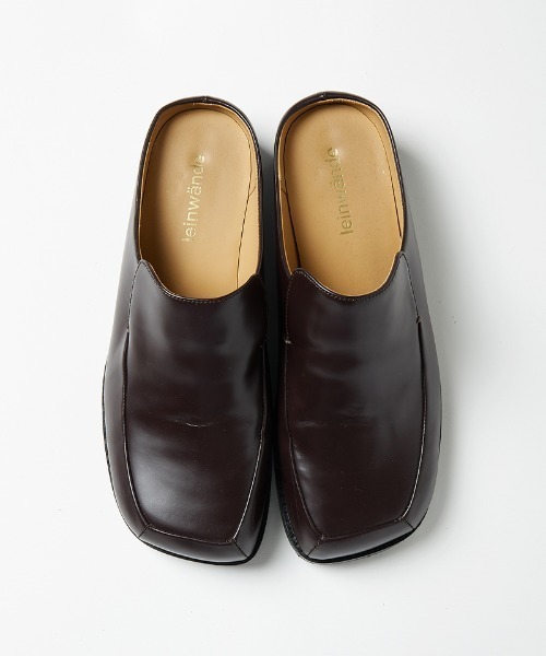 leinwande（ラインヴァンド）の「【leinwande】Square Clogs（スリッポン・レディース・ブラック/ブラウン・1/36）」の5枚目の写真