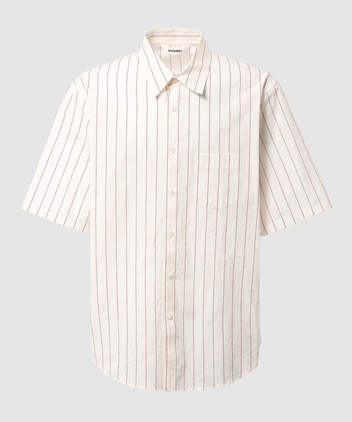 DIGAWEL（ディガウェル）の「S/S Shirt (generic) ③ stripe（シャツ/ブラウス・メンズ・レッド/ブルー/グリーン・2）」の1枚目の写真
