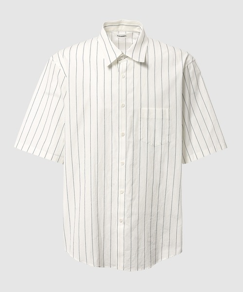 DIGAWEL（ディガウェル）の「S/S Shirt (generic) ③ stripe（シャツ/ブラウス・メンズ・レッド/ブルー/グリーン・2）」の3枚目の写真