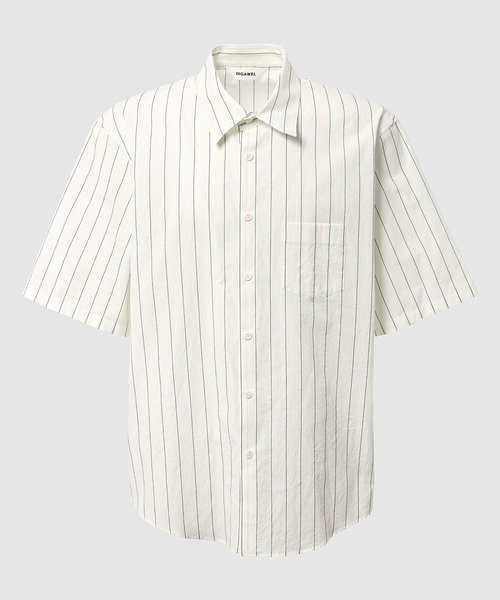 DIGAWEL（ディガウェル）の「S/S Shirt (generic) ③ stripe（シャツ/ブラウス・メンズ・レッド/ブルー/グリーン・2）」の2枚目の写真