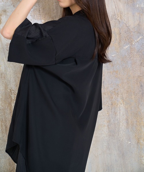 Nora Lily(ノラリリー)の「【Nora Lily】Sheer Layered Wide Shirt(UNISEX)(シャツ/ブラウス・メンズ・オフホワイト/ライトブルー/ブラック・FREE)」の18枚目の写真