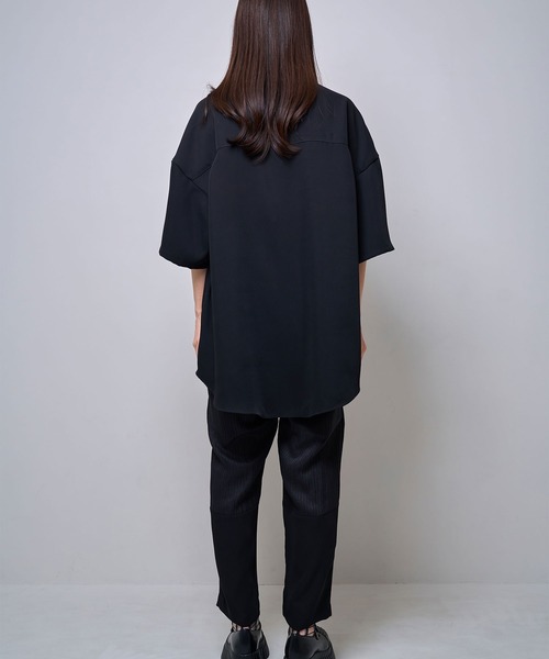 Nora Lily(ノラリリー)の「【Nora Lily】Sheer Layered Wide Shirt(UNISEX)(シャツ/ブラウス・メンズ・オフホワイト/ライトブルー/ブラック・FREE)」の22枚目の写真