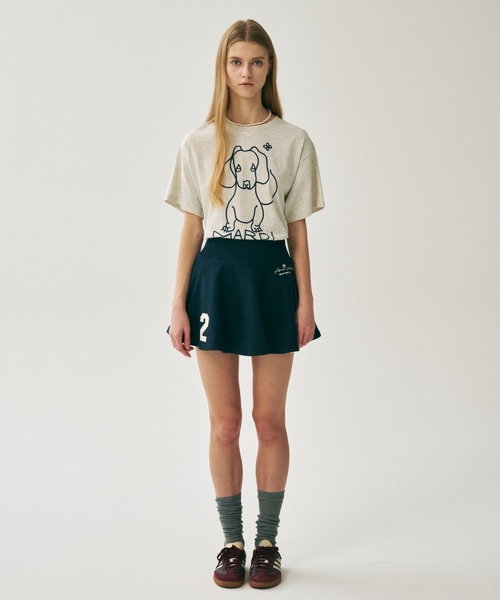 Mardi Mercredi(マルディメクルディ)の「TSHIRT DDANJI CH.02 / Tシャツ ダンジ CH.02(Tシャツ/カットソー・レディース・アイボリー・FREE)」の12枚目の写真