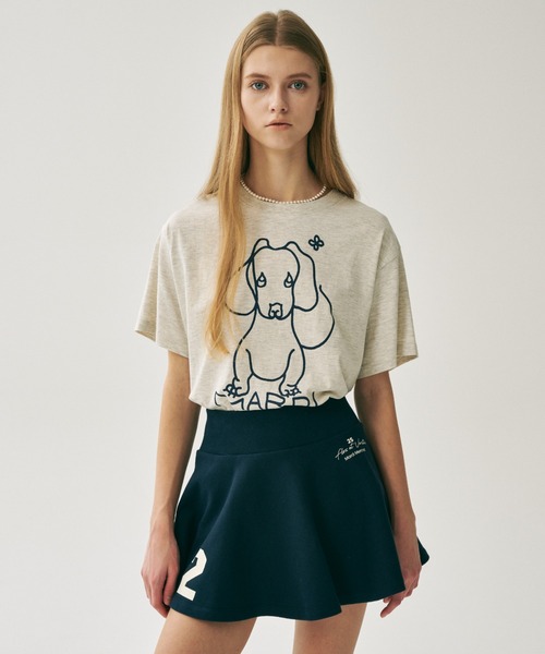 Mardi Mercredi(マルディメクルディ)の「TSHIRT DDANJI CH.02 / Tシャツ ダンジ CH.02(Tシャツ/カットソー・レディース・アイボリー・FREE)」の9枚目の写真