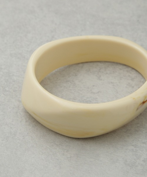 NANO universe（ナノユニバース）の「ワイドマーブルバングル（バングル/リストバンド・レディース・アイボリー/カーキ/グレー系その他4・FREE）」の4枚目の写真