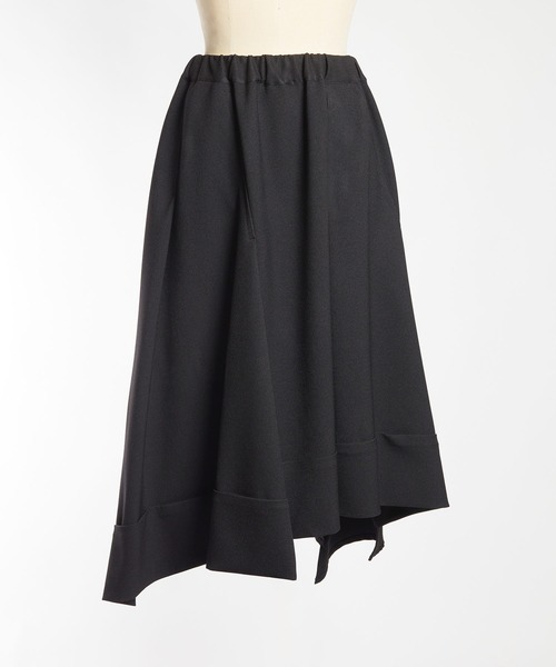 gomme（ゴム）の「ウーリーツイル　チェンジスカート（スカート・レディース・ボルドー/ブラック・MEDIUM）」の10枚目の写真