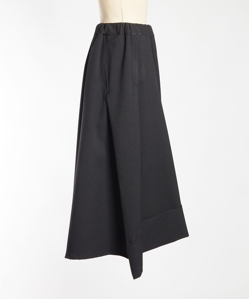 gomme（ゴム）の「ウーリーツイル　チェンジスカート（スカート・レディース・ボルドー/ブラック・MEDIUM）」の13枚目の写真