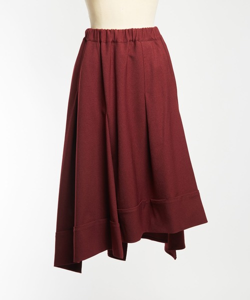 gomme（ゴム）の「ウーリーツイル　チェンジスカート（スカート・レディース・ボルドー/ブラック・MEDIUM）」の21枚目の写真