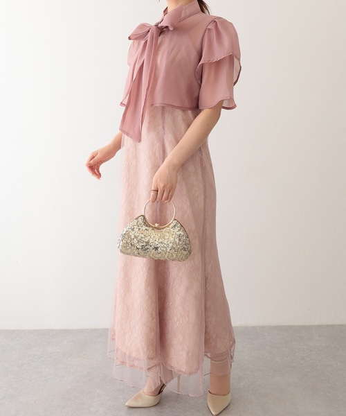 Lace Ladies(レースレディース)の「リング ハンドル スパンコール パーティー バッグ(クラッチバッグ・レディース・シルバー/ゴールド/ブラック・FREE)」の15枚目の写真