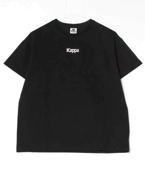 Kappa(カッパ)の「サガラ刺繍 オーバーサイズTシャツ(Tシャツ/カットソー・レディース・ホワイト/ブラック/ライトブルー・LARGE/MEDIUM)」の2枚目の写真