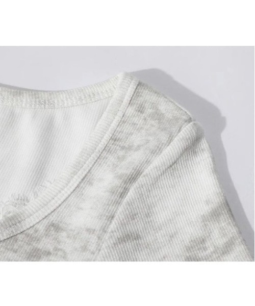 .KOM(ドットコム)の「A'GEM/9 × .kom 『.KOM/ドットケーオーエム』 /ヘンリーネックカットソー(Tシャツ/カットソー・レディース・チャコールグレー/アイボリー・FREE)」の19枚目の写真