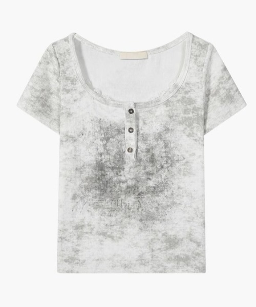 .KOM(ドットコム)の「A'GEM/9 × .kom 『.KOM/ドットケーオーエム』 /ヘンリーネックカットソー(Tシャツ/カットソー・レディース・チャコールグレー/アイボリー・FREE)」の17枚目の写真