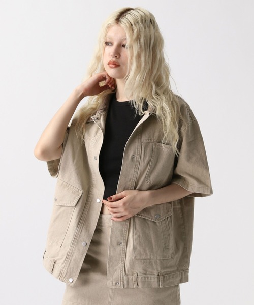 FOREVER 21（フォーエバー トゥエンティーワン）の「【2025SS】オーバージャケット（ブルゾン・レディース・ブラック/ベージュ・FREE）」の7枚目の写真