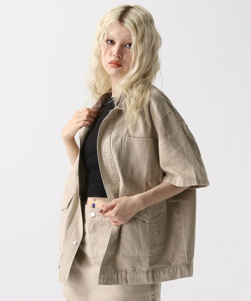 FOREVER 21（フォーエバー トゥエンティーワン）の「【2025SS】オーバージャケット（ブルゾン・レディース・ブラック/ベージュ・FREE）」の6枚目の写真