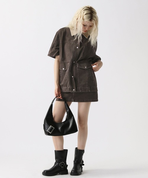 FOREVER 21（フォーエバー トゥエンティーワン）の「【2025SS】オーバージャケット（ブルゾン・レディース・ブラック/ベージュ・FREE）」の4枚目の写真
