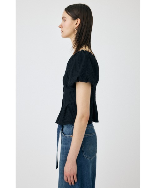 MOUSSY(マウジー)の「BALLOON SLEEVE トップス(Tシャツ/カットソー・レディース・ベージュ系その他/ブラック/サックスブルー・1/2)」の10枚目の写真