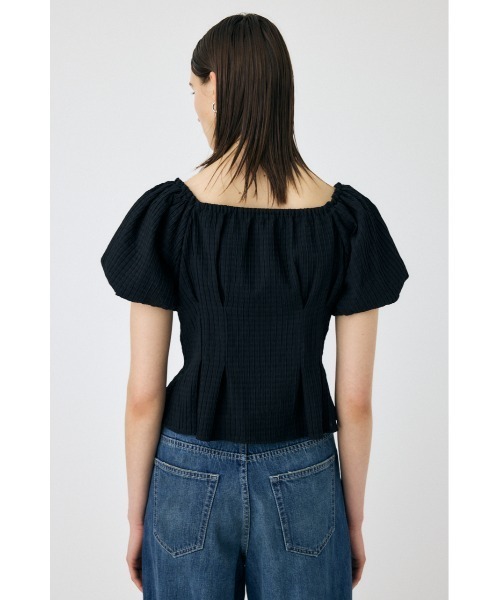 MOUSSY(マウジー)の「BALLOON SLEEVE トップス(Tシャツ/カットソー・レディース・ベージュ系その他/ブラック/サックスブルー・1/2)」の11枚目の写真