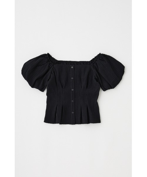 MOUSSY(マウジー)の「BALLOON SLEEVE トップス(Tシャツ/カットソー・レディース・ベージュ系その他/ブラック/サックスブルー・1/2)」の16枚目の写真