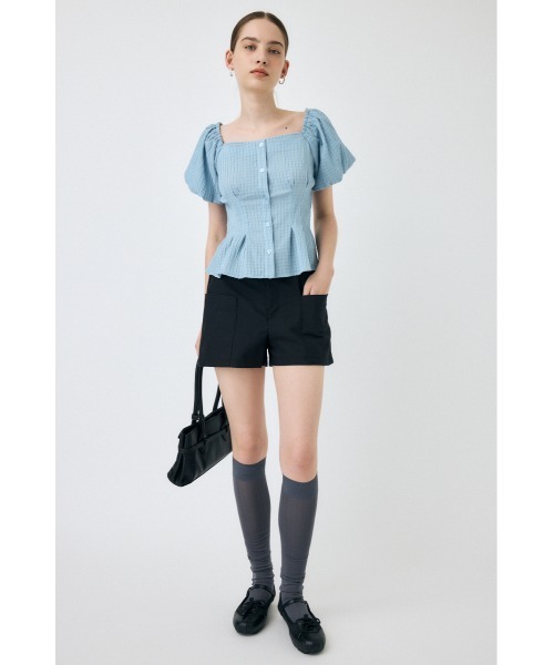 MOUSSY(マウジー)の「BALLOON SLEEVE トップス(Tシャツ/カットソー・レディース・ベージュ系その他/ブラック/サックスブルー・1/2)」の19枚目の写真