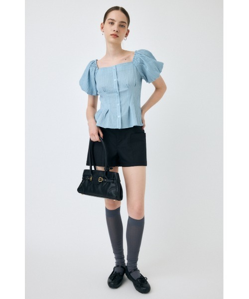 MOUSSY(マウジー)の「BALLOON SLEEVE トップス(Tシャツ/カットソー・レディース・ベージュ系その他/ブラック/サックスブルー・1/2)」の20枚目の写真