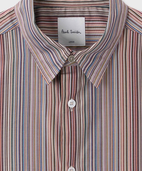 Signature Stripe' 半袖シャツ / 153350 127Y（シャツ/ブラウス