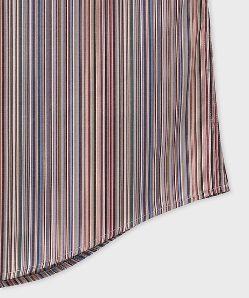 Paul Smith(ポールスミス)の「"Signature Stripe" 半袖シャツ / 153350 127Y(シャツ/ブラウス・メンズ・マルチ/ホワイト系その他/ライトブルー・SMALL/MEDIUM/LARGE/X-LARGE/XX-LARGE)」の5枚目の写真