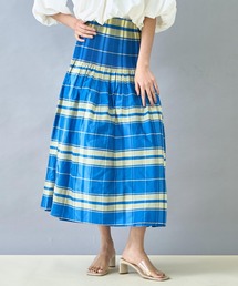 Settimissimo | チェックストライプリバーシブルフレアスカート(スカート)