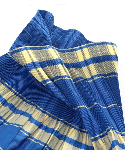 Settimissimo（セッティミッシモ）の「チェックストライプリバーシブルフレアスカート（スカート・レディース・グリーン/ブルー・FREE）」の15枚目の写真