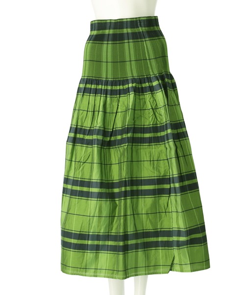 Settimissimo（セッティミッシモ）の「チェックストライプリバーシブルフレアスカート（スカート・レディース・グリーン/ブルー・FREE）」の17枚目の写真