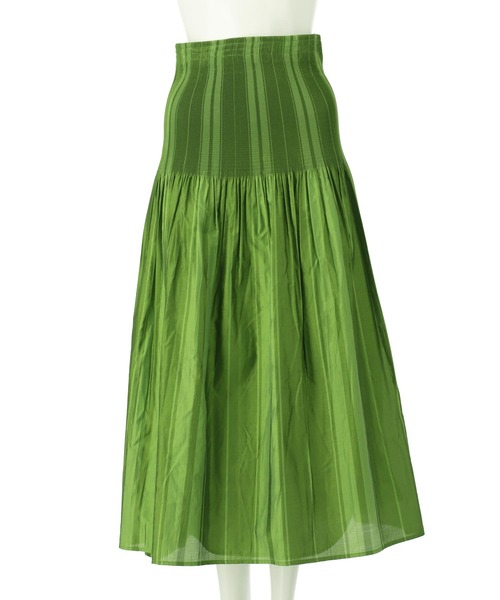 Settimissimo（セッティミッシモ）の「チェックストライプリバーシブルフレアスカート（スカート・レディース・グリーン/ブルー・FREE）」の11枚目の写真