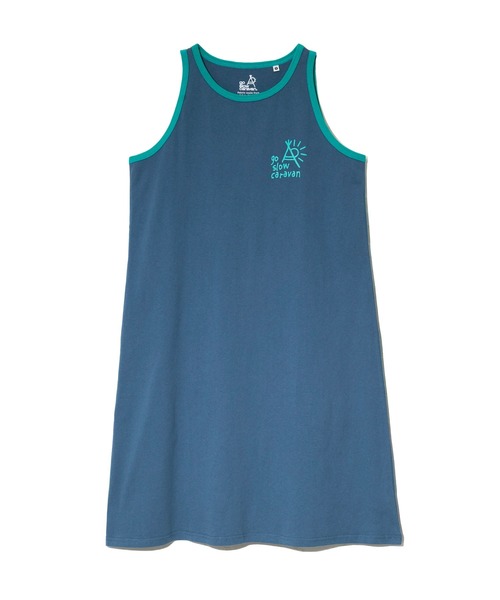 go slow caravan（ゴースローキャラバン）の「USA/Cカラーバインダータンクトップワンピース W（ワンピース・レディース・ホワイト/イエロー/ブラック/ブルー・FREE）」の14枚目の写真