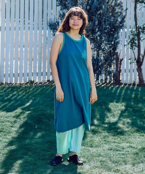 go slow caravan（ゴースローキャラバン）の「USA/Cカラーバインダータンクトップワンピース W（ワンピース・レディース・ホワイト/イエロー/ブラック/ブルー・FREE）」の18枚目の写真