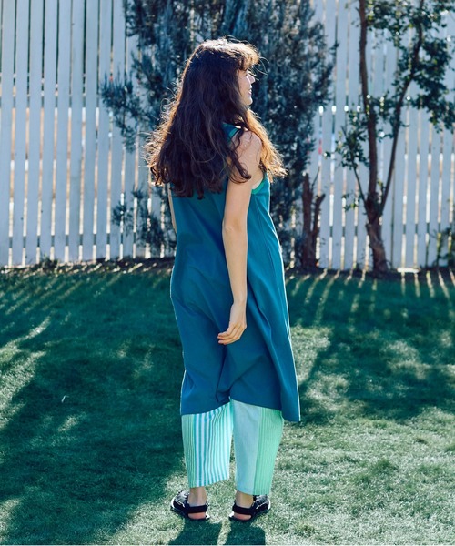 go slow caravan（ゴースローキャラバン）の「USA/Cカラーバインダータンクトップワンピース W（ワンピース・レディース・ホワイト/イエロー/ブラック/ブルー・FREE）」の19枚目の写真