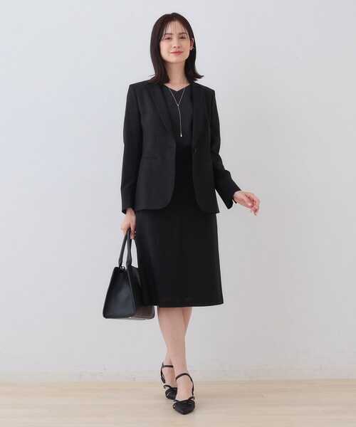INDIVI(インディヴィ)の「【日本製】リネンライクテーラードジャケット(テーラードジャケット・レディース・キャメル/ブラック・05/13/15 /19/36/38/40)」の16枚目の写真