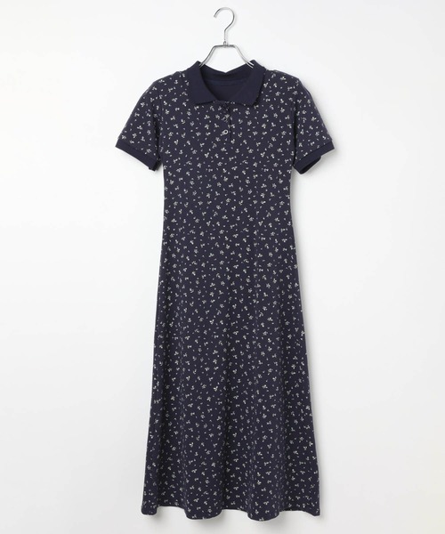 3.3 Field Trip （3.3フィールドトリップ）の「3.3 Field Trip／小花柄ポロワンピース（ワンピース・レディース・ネイビー/グレー・FREE）」の21枚目の写真