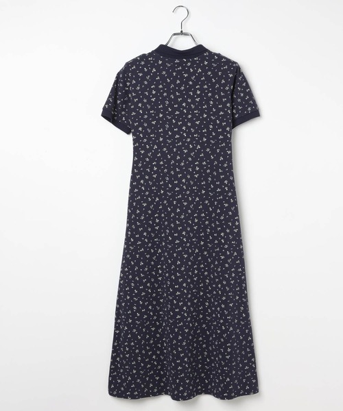 3.3 Field Trip （3.3フィールドトリップ）の「3.3 Field Trip／小花柄ポロワンピース（ワンピース・レディース・ネイビー/グレー・FREE）」の8枚目の写真