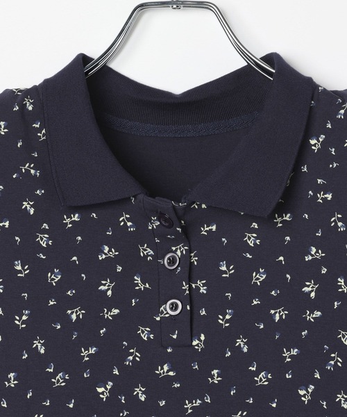 3.3 Field Trip （3.3フィールドトリップ）の「3.3 Field Trip／小花柄ポロワンピース（ワンピース・レディース・ネイビー/グレー・FREE）」の9枚目の写真