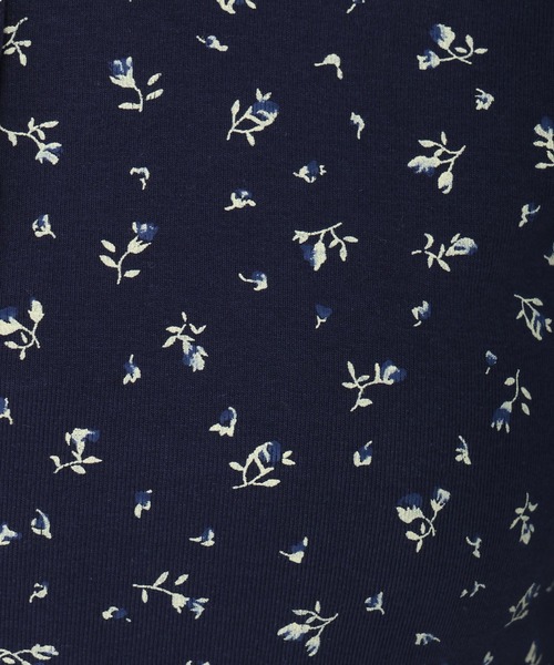 3.3 Field Trip （3.3フィールドトリップ）の「3.3 Field Trip／小花柄ポロワンピース（ワンピース・レディース・ネイビー/グレー・FREE）」の14枚目の写真