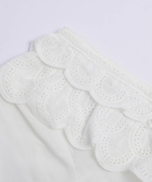 AMELY(エミリー)の「コットンレース ペプラムブラウス(シャツ/ブラウス・レディース・ホワイト/ブラック・フリー)」の18枚目の写真